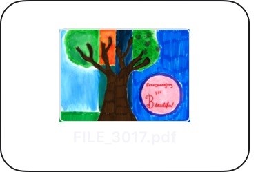 An image of artwork created for the Love Your Tree campaign