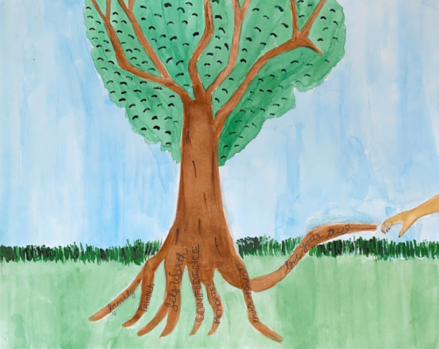 An image of artwork created for the Love Your Tree campaign