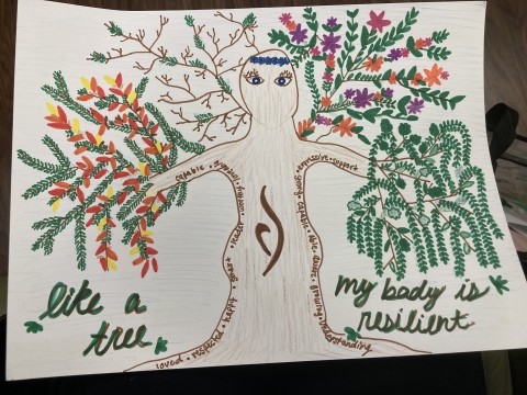 An image of artwork created for the Love Your Tree campaign