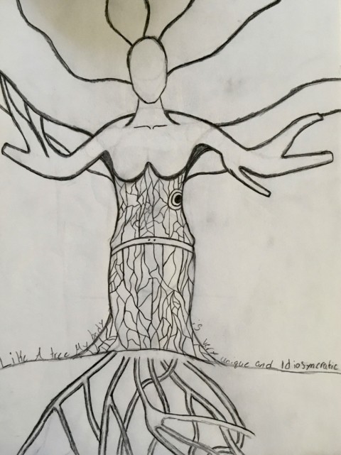 An image of artwork created for the Love Your Tree campaign