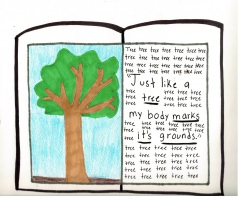 An image of artwork created for the Love Your Tree campaign